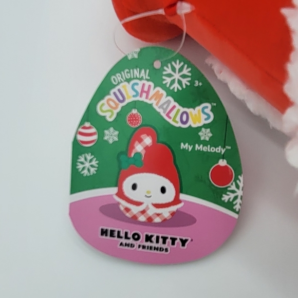 NWT Hello Kitty "My Melody" Christmas Squishmallows By Sanrio 7.5" - Picture 4 of 4
